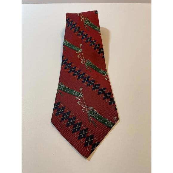 Nautica Repp Tie 100% Silk Wove England Made In USA Hand Made Necktie FREE SHIP - Picture 1 of 6